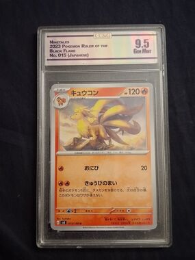 Pokemon Ninetales 2023 Ruler Of The Black Flame 015/108 Grade 9.5